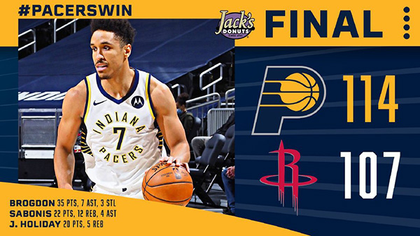 01月07日 NBA常规赛 火箭vs步行者 全场录像