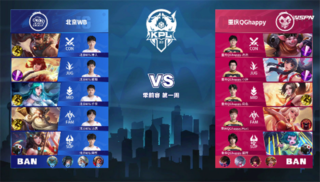 03月11日 2021年KPL春季赛 季前赛 QG vs WB 全场录像