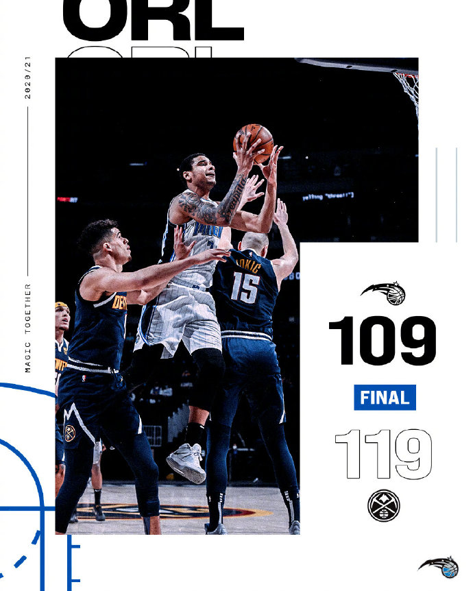04月05日 NBA常规赛 魔术vs掘金 全场录像