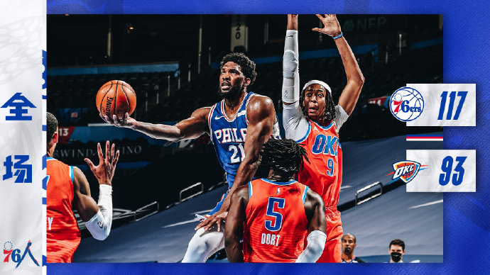 04月11日 NBA常规赛 76人vs雷霆 全场录像