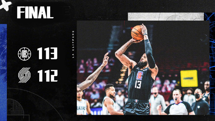 04月21日 NBA常规赛 快船vs开拓者 全场录像