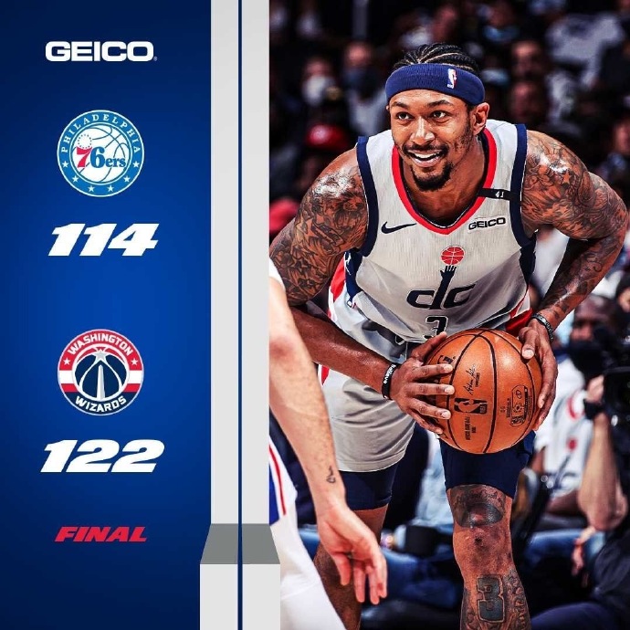 06月01日 NBA季后赛首轮G4 76人vs奇才 全场录像