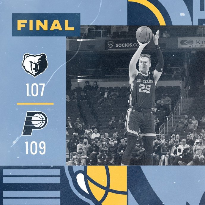 10月14日 NBA季前赛 灰熊vs步行者 全场录像