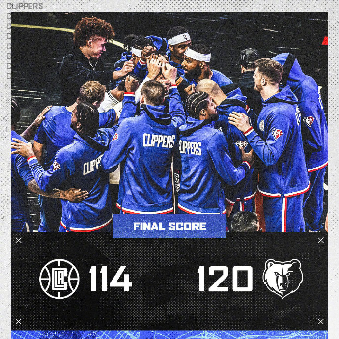 10月24日 NBA常规赛 灰熊vs快船 全场录像