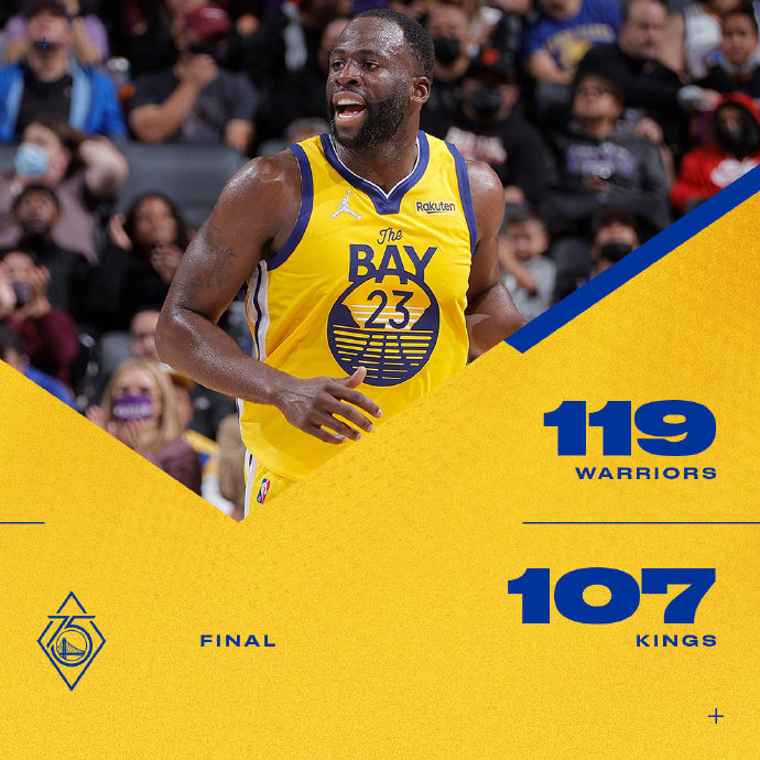 10月25日 NBA常规赛 勇士vs国王 全场录像