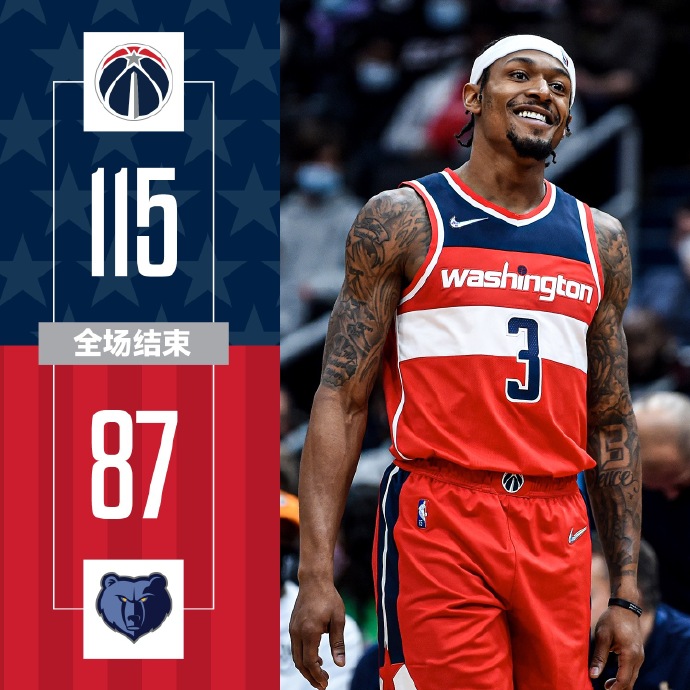 11月06日 NBA常规赛 灰熊vs奇才 全场录像