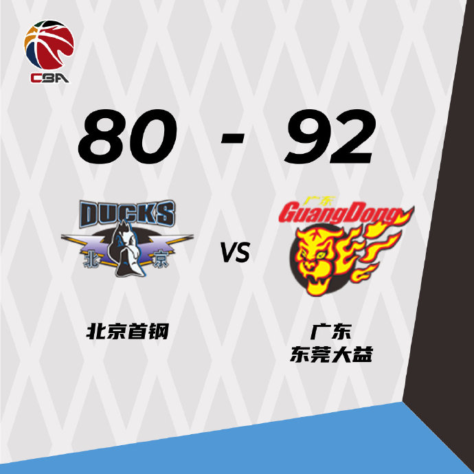 11月14日 CBA常规赛 北京vs广东 全场录像