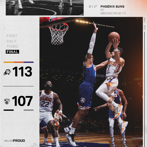 11月28日 NBA常规赛 太阳vs篮网 全场录像