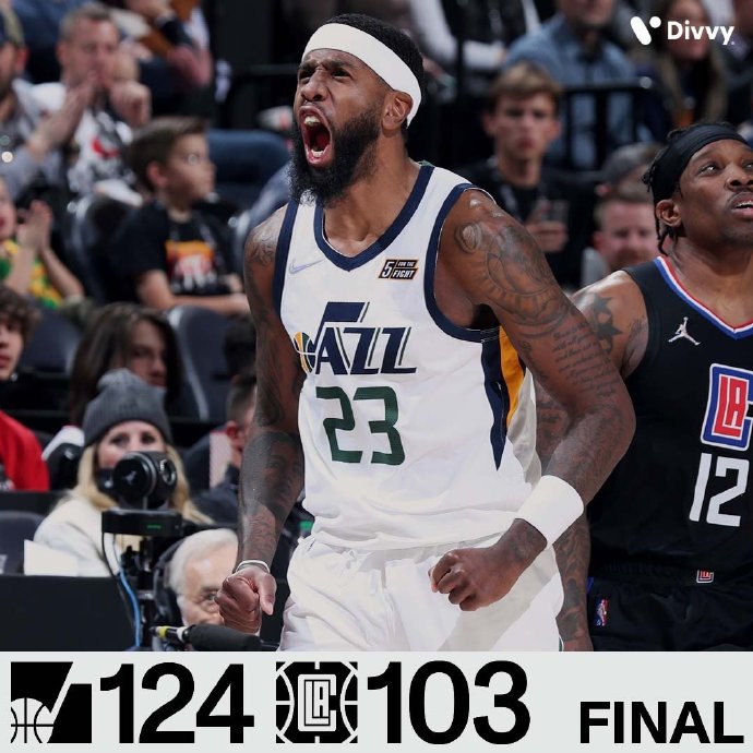 12月16日 NBA常规赛 快船vs爵士 全场录像