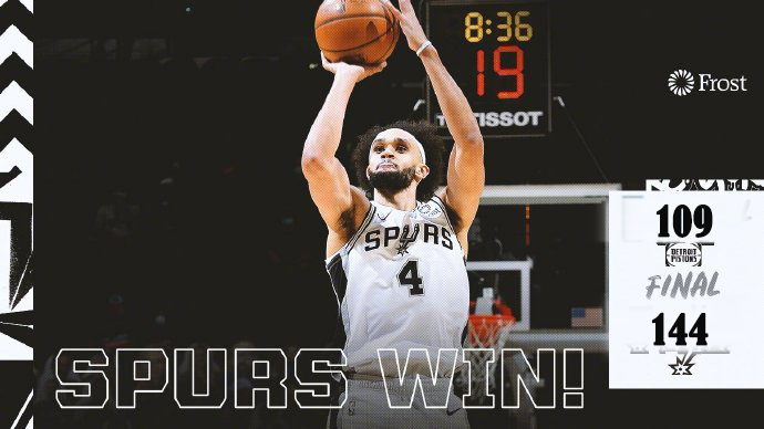 12月27日 NBA常规赛 活塞vs马刺 全场录像