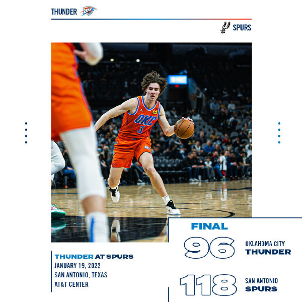 01月20日 NBA常规赛 雷霆vs马刺 全场录像