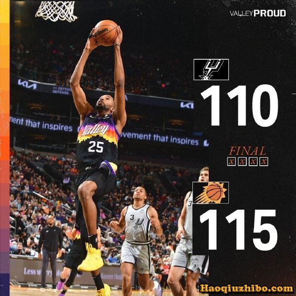 01月31日 NBA常规赛 马刺vs太阳 全场录像