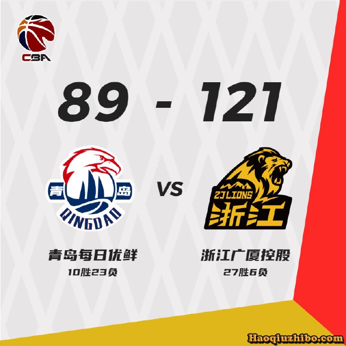 03月10日 CBA常规赛 青岛vs广厦 全场录像