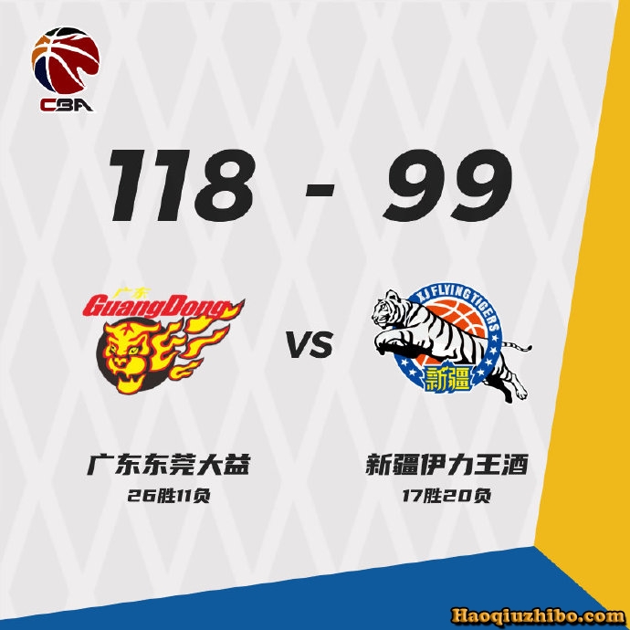 03月20日 CBA常规赛 广东vs新疆 全场录像