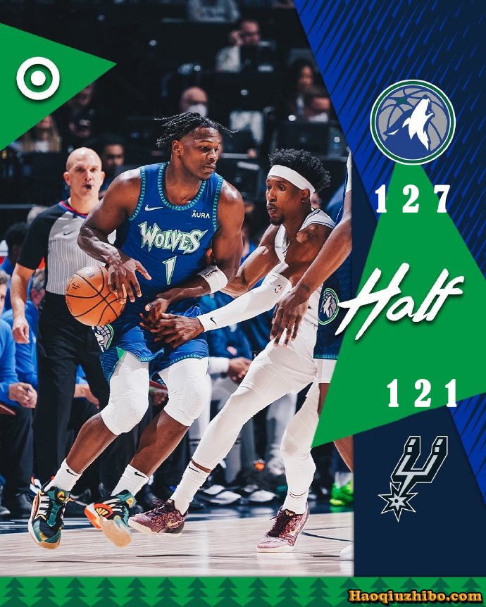 04月08日 NBA常规赛 马刺vs森林狼 全场录像