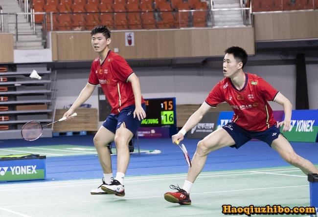 2022韩国羽毛球大师赛男双决赛 金基正/金沙朗vs刘雨辰/欧烜屹 全场录像