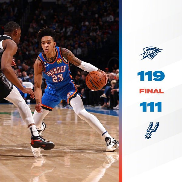 12月01日 NBA常规赛 马刺vs雷霆 全场录像