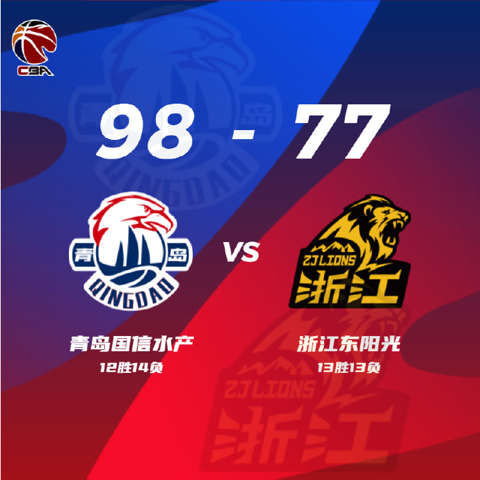 01月13日 CBA常规赛 青岛vs广厦 全场录像