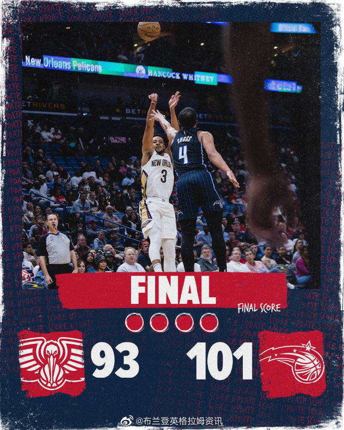 02月28日 NBA常规赛 魔术vs鹈鹕 全场录像