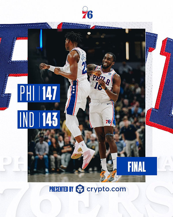 03月07日 NBA常规赛 76人vs步行者 全场录像