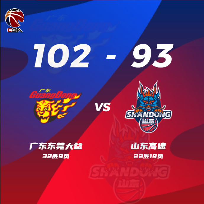 04月02日 CBA常规赛 广东vs山东 全场录像