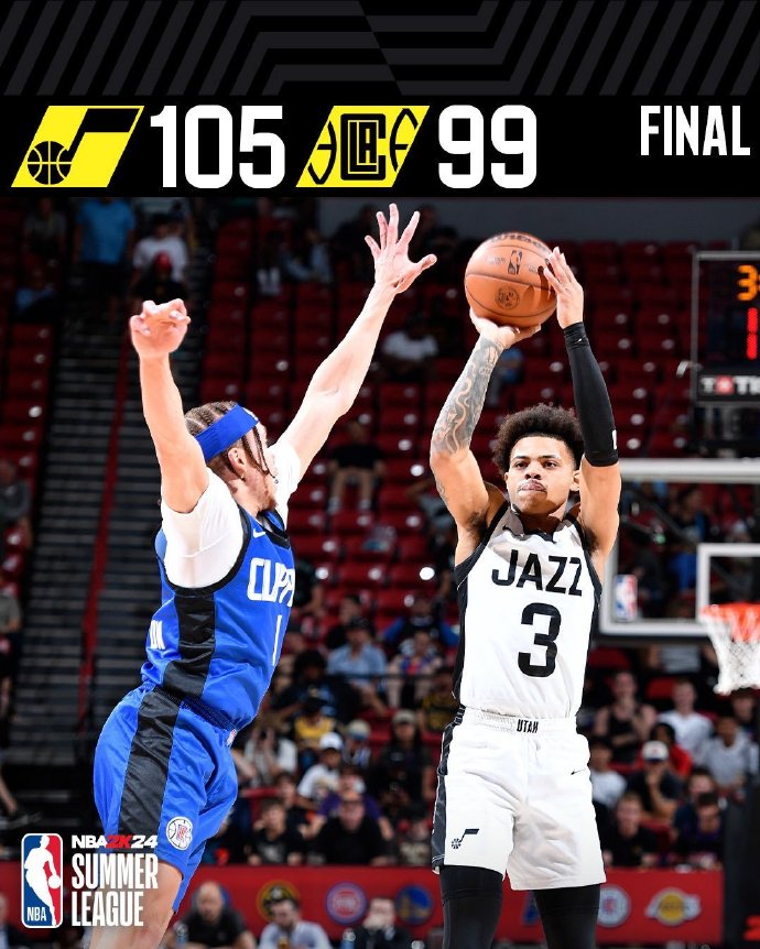 07月09日 NBA夏季联赛 快船vs爵士 全场录像
