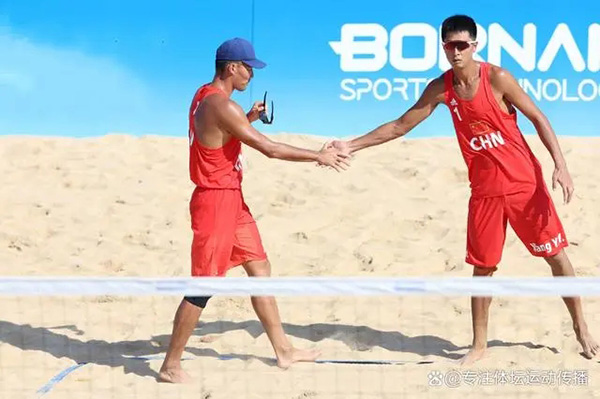 2023亚运会男子沙滩排球 中国vs巴勒斯坦 全场录像