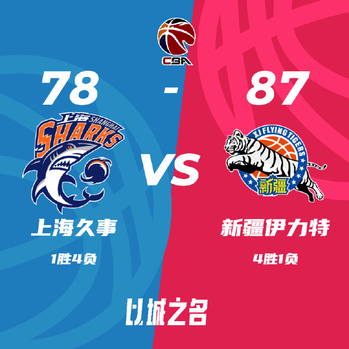 11月03日 CBA常规赛 上海vs新疆 全场录像