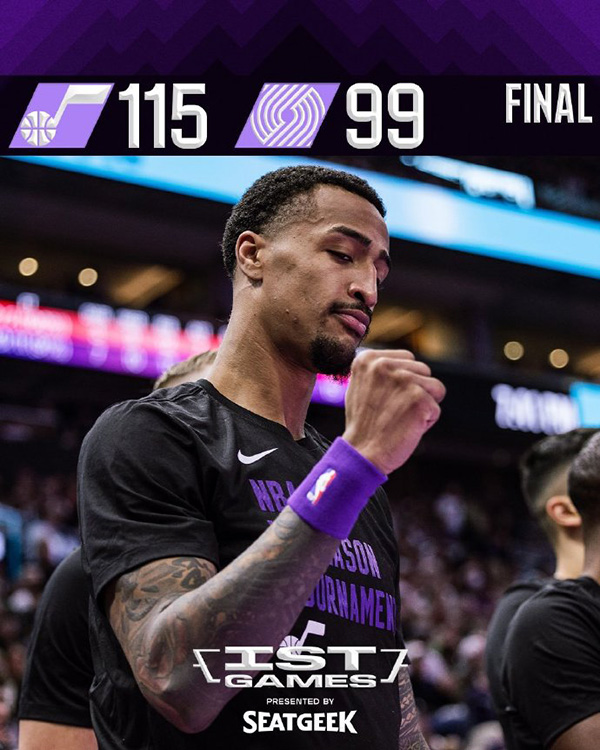 11月15日 NBA季中锦标赛 开拓者vs爵士 全场录像