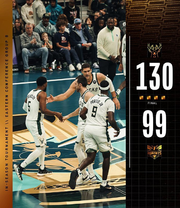 11月18日 NBA季中锦标赛 雄鹿vs黄蜂 全场录像