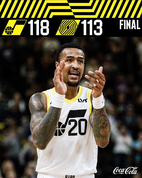 12月03日 NBA常规赛 开拓者vs爵士 全场录像