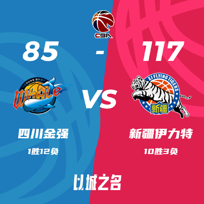 CBA录像回顾战况:新疆117-85四川 阿不都21+10+6 齐麟20+6