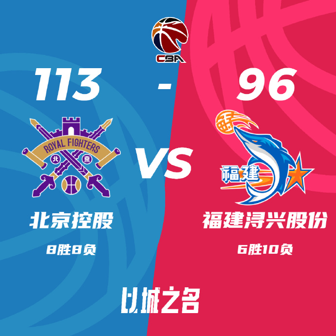CBA录像回顾战况:北控113-96福建 廖三宁17+10 张帆21分 杰曼35+6+5