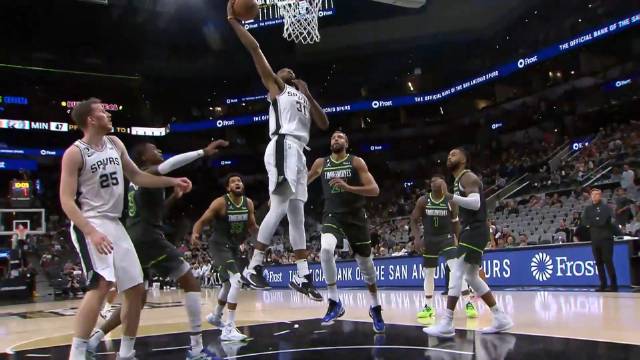 2022.10.31NBA全场录像回放 森林狼vs马刺