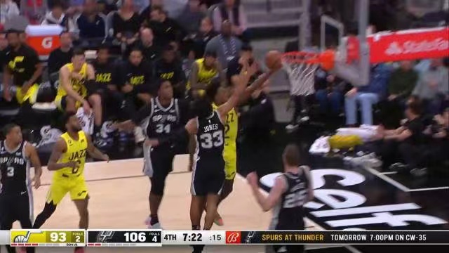2022.12.27NBA全场录像回放 爵士vs马刺